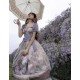Cyans Qing Oil Painting Blooming Shade Short and Long One Piece(Leftovers/Full Payment Without Shipping)